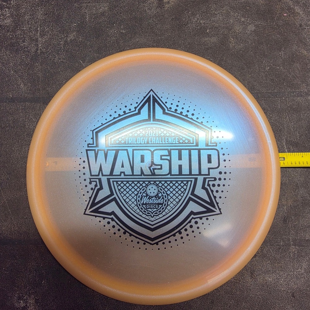 Westside Discs Warship Disc Golf Midrange 2021 Trilogy Challenge Orange Pearl EX